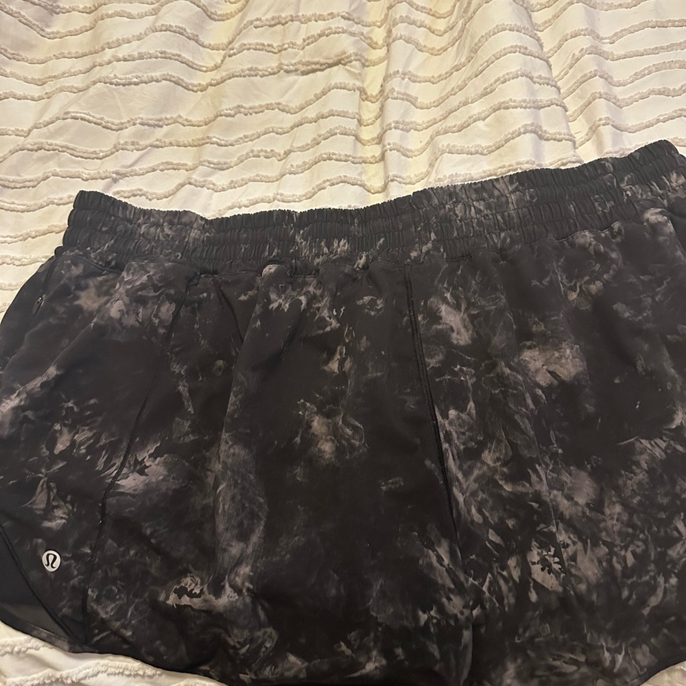 lululemon athletica Black and Gray Athletic Shorts